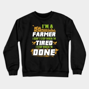 I'm A Farmer Funny Farming Crewneck Sweatshirt